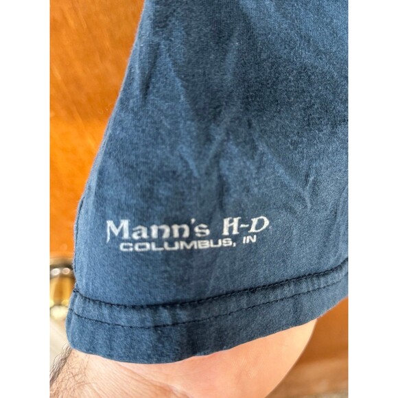 2010‎ Harley Davidson Motorcycles Mann’s Columbus Indiana Shirt Women’s XL USA - Picture 5 of 10
